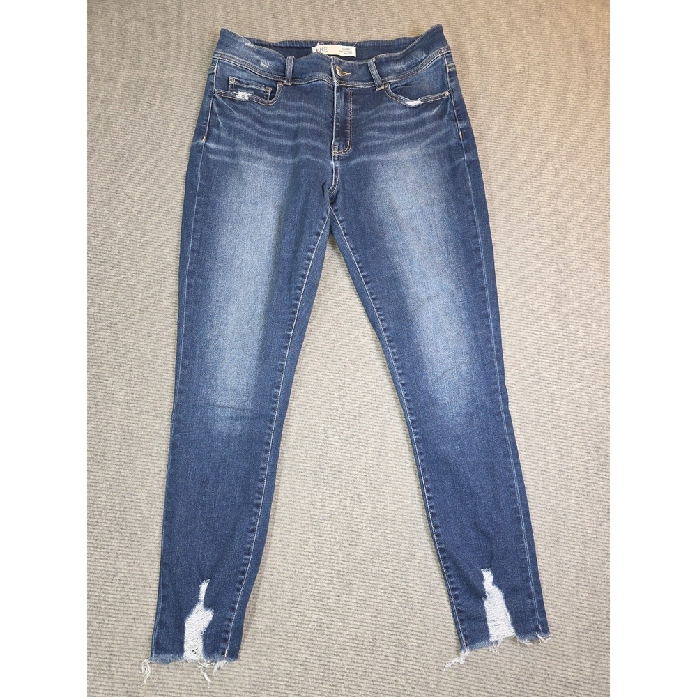 BKE Gabby Curvy Fit High Rise Ankle Skinny Jeans Womens 29 Distressed